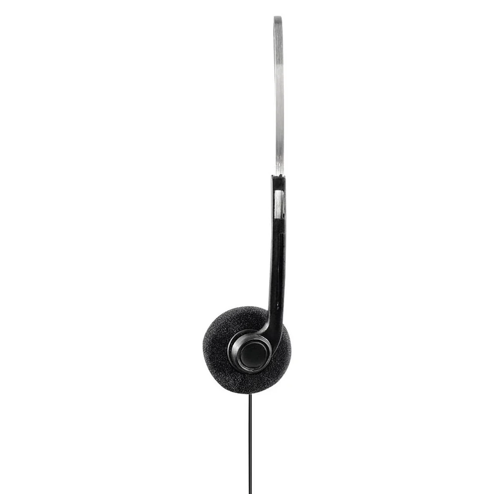 Hama Slight On-Ear Wired Headphone - Black & Silver | 483607 - Image 2