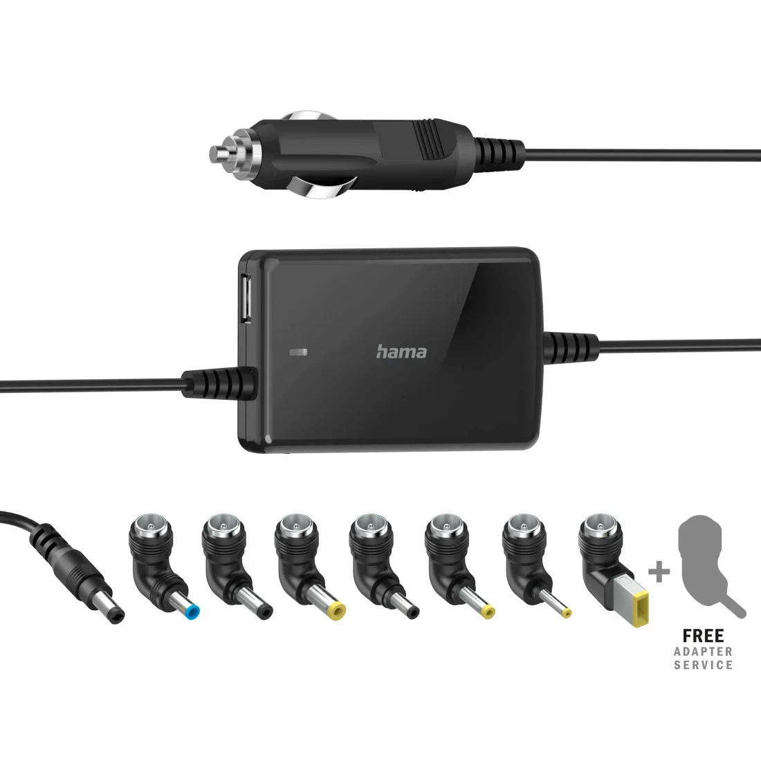 Hama Slim & Light Universal Car Notebook Power Supply Adapter - Black | 426642 - Image 2