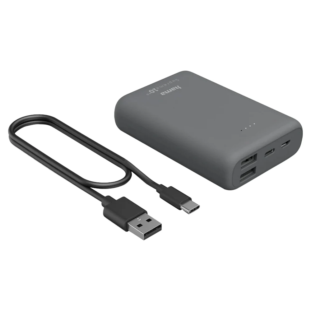 Hama Supreme 10HD 10000 mAh Power Pack - Grey | 486646