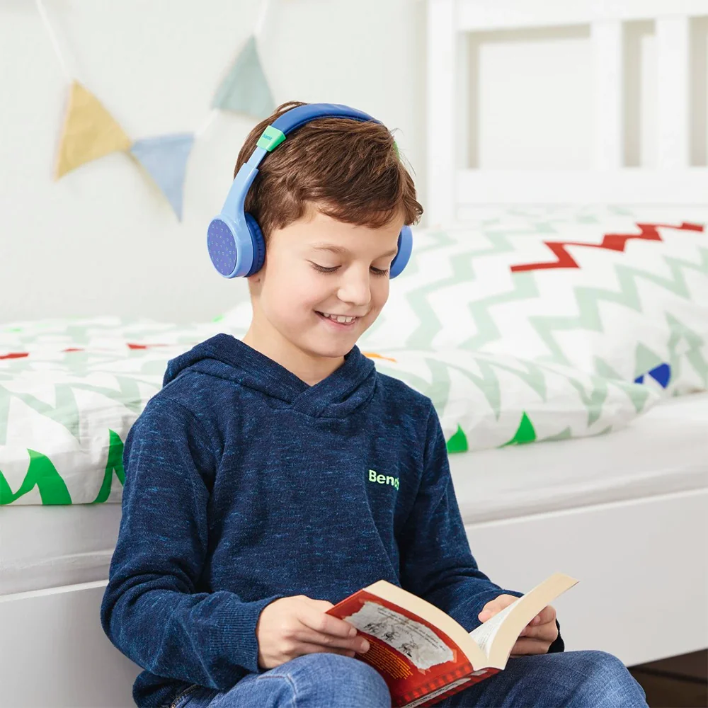 Hama Teens Guard On-Ear Wireless Bluetooth Kids Headphone - Blue & Green | 480354 - Image 5