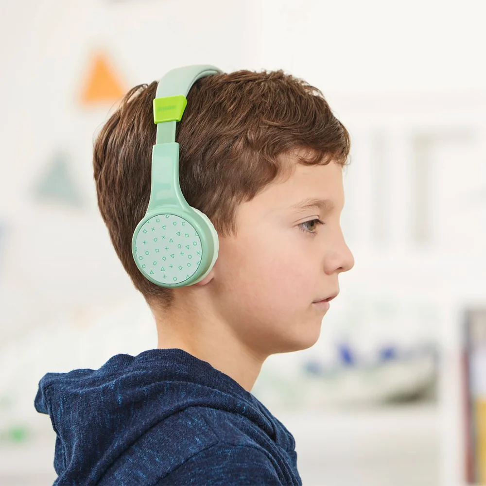 Hama Teens Guard On-Ear Wireless Bluetooth Kids Headphone - Green & Mint | 480361 - Image 6
