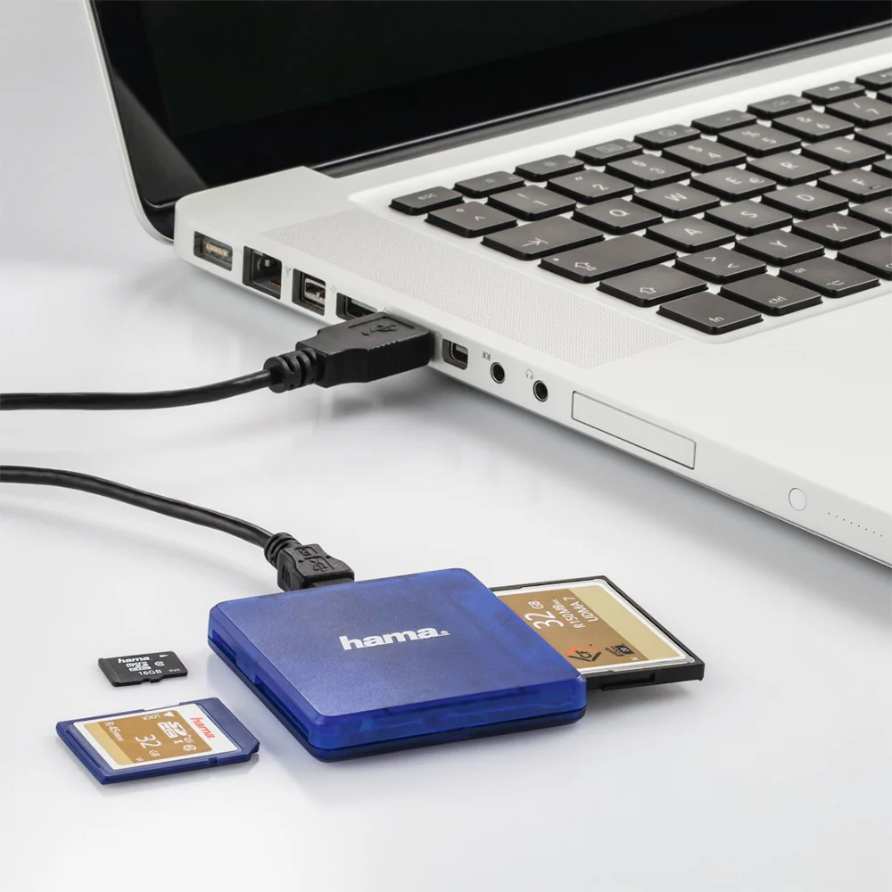 Hama USB 2.0 Multi Card Reader - Blue | 342959 - Image 5