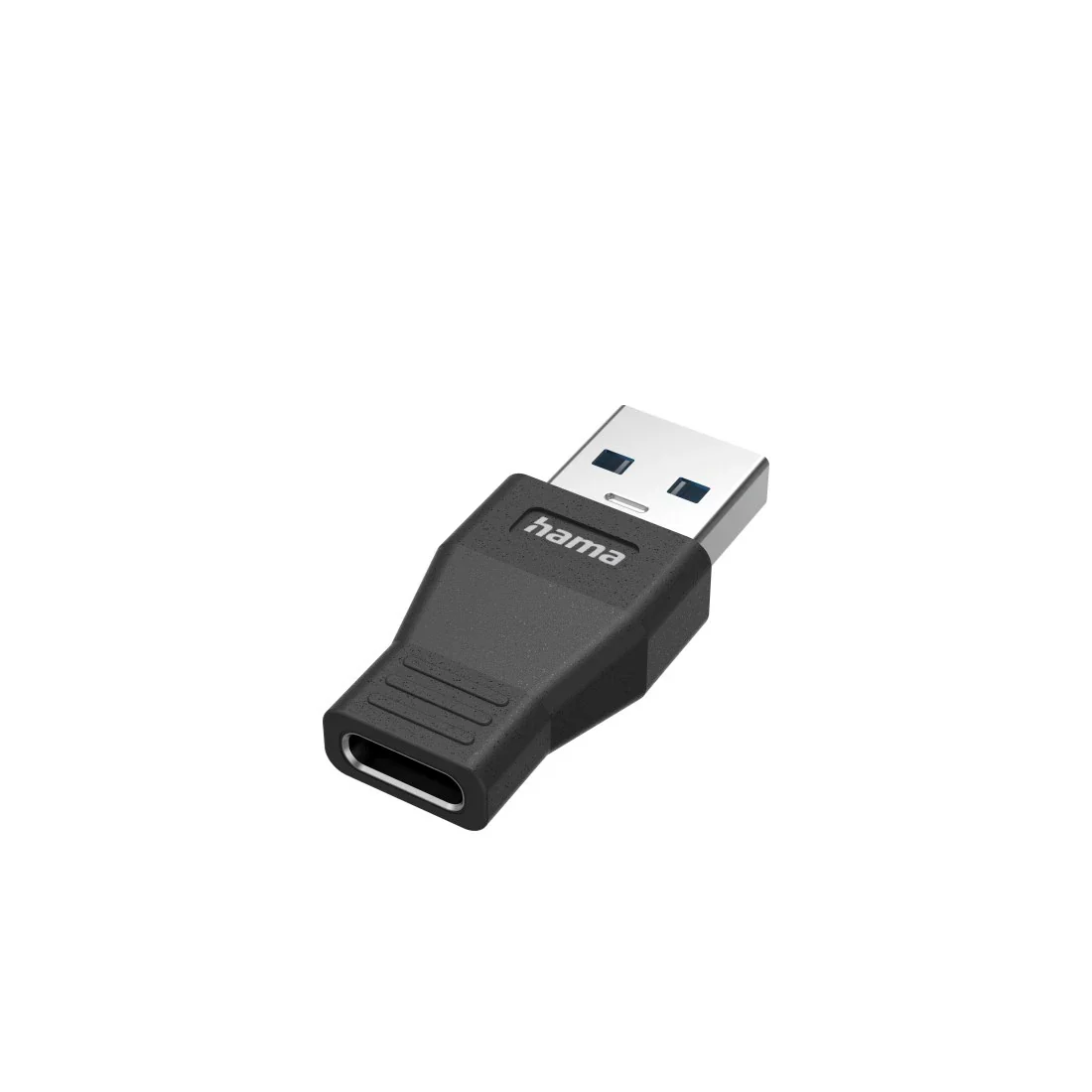 Hama USB 3.2 Gen 1 USB-A Plug - USB-C Socket USB Adapter - Black | 437563 - Image 2