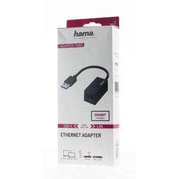Hama USB Plug LAN/Ethernet Network Adapter - Black | 437266 - Image 2