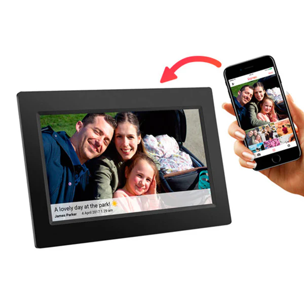 Harmony 10.1" Touch Panel Photo Frame - Black | HN-DPF1000 - Image 2