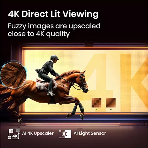 Hisense A6Q 55" 4K Smart TV - Black | 55A61Q - Image 4