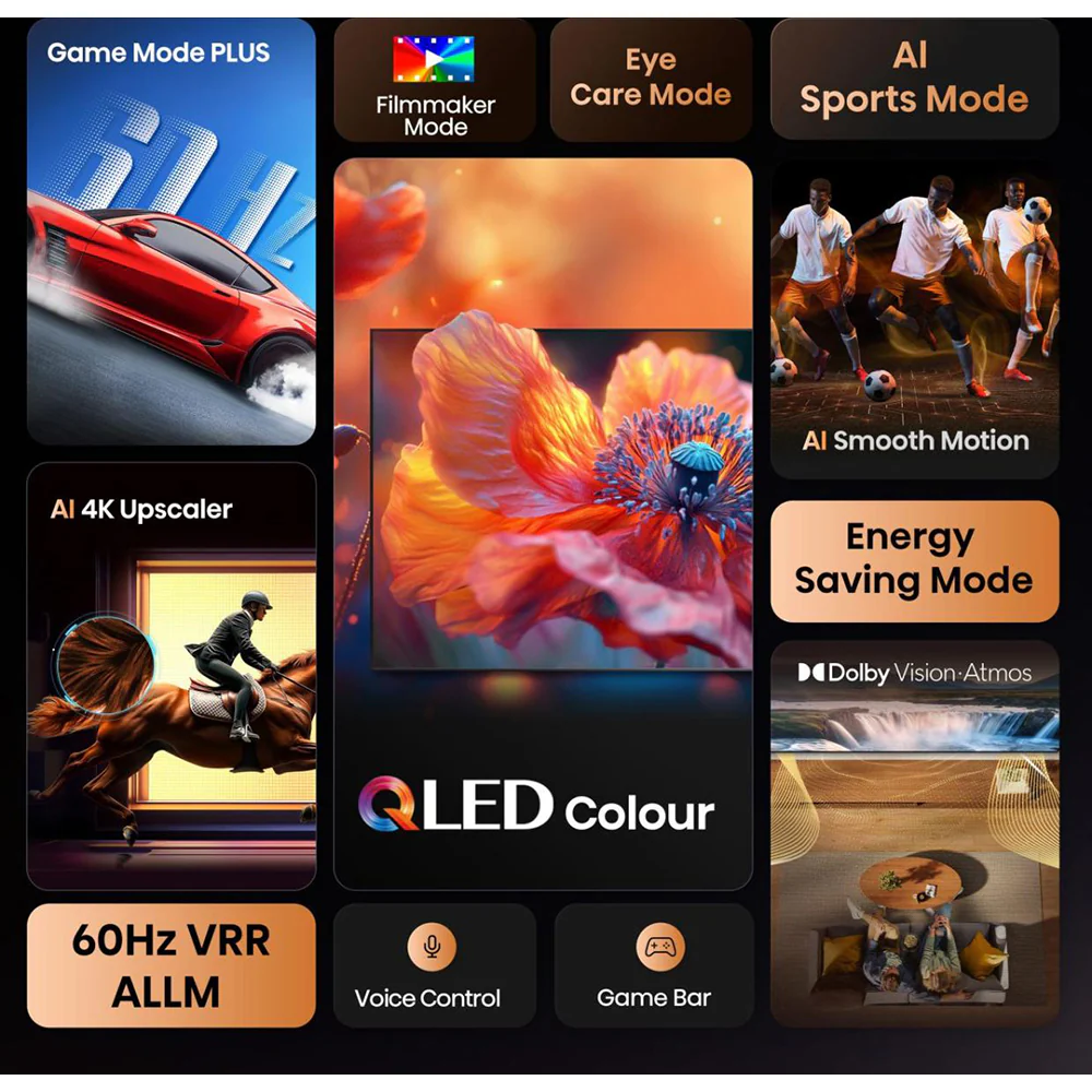 Hisense E7Q 55" 4K Smart TV - Black | 55E71Q - Image 6