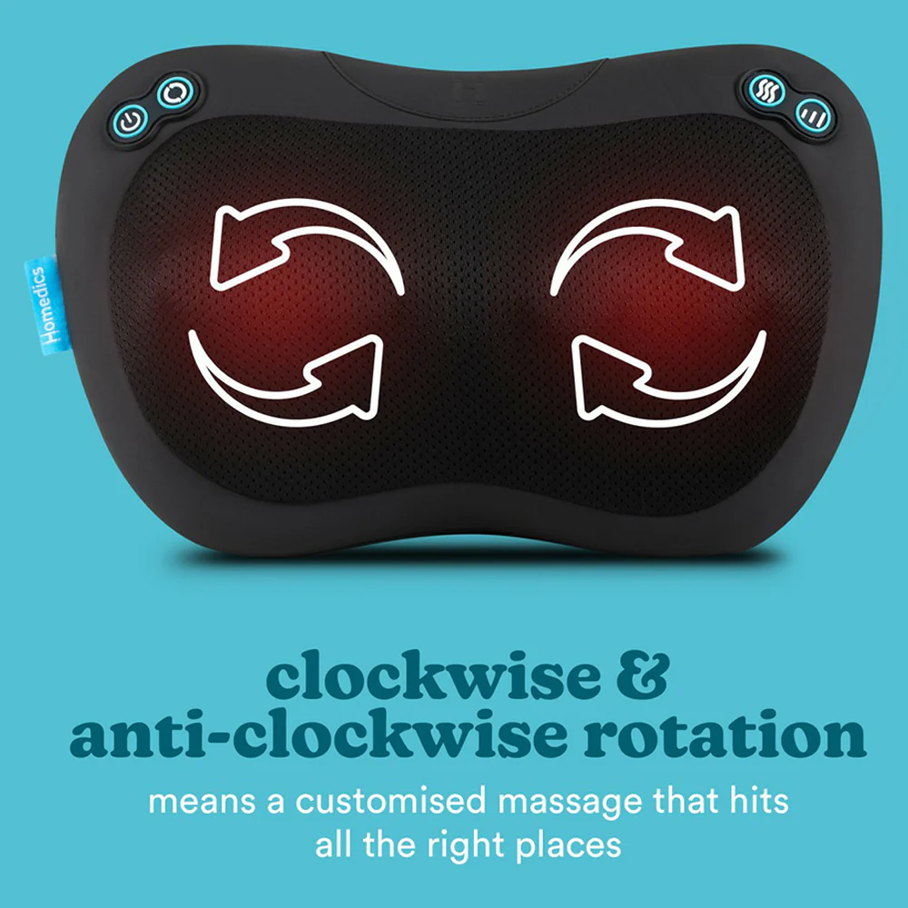 Homedics Everybody Shiatsu Pillow - Black | SP-45H-GB - Image 3