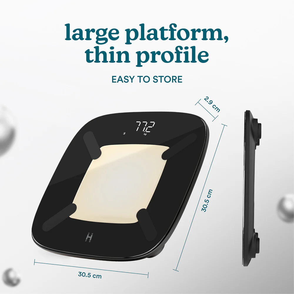 Homedics Glo Body Analyser Bathroom Scale - Black | SCL-BBC200-BK3R - Image 3
