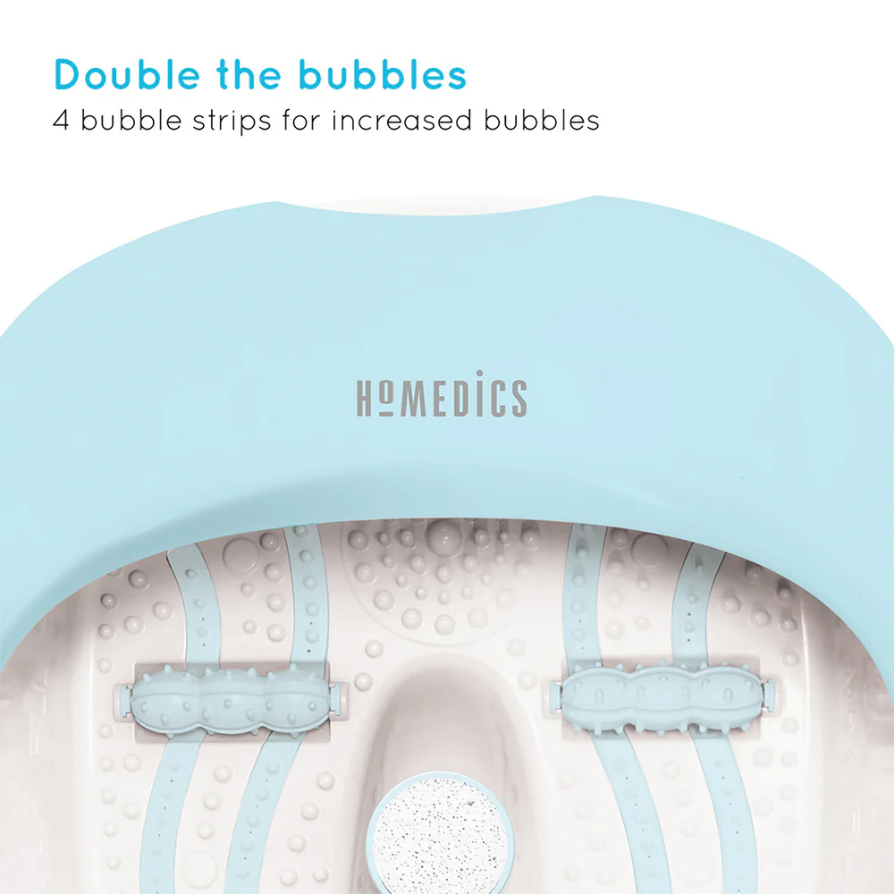 Homedics Luxury Foot Spa - White & Blue | FS-100 - Image 2