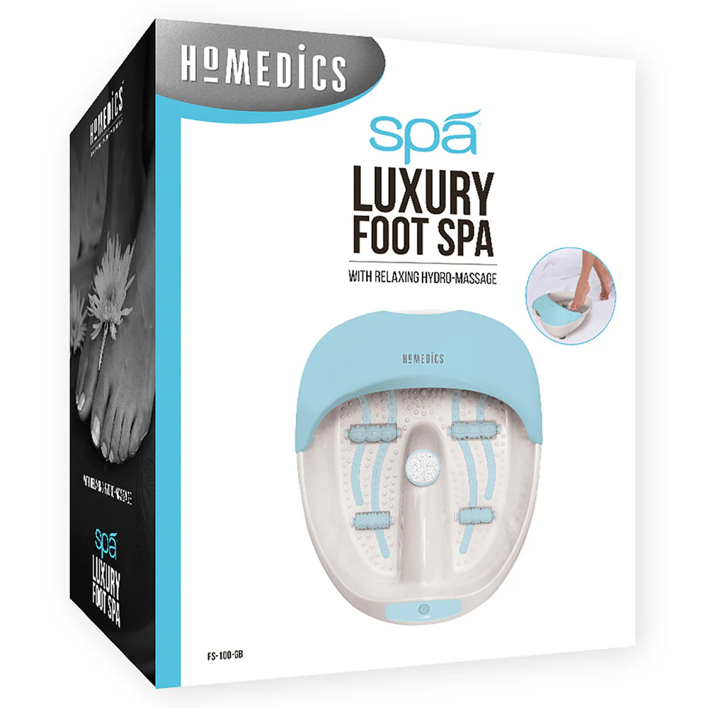 Homedics Luxury Foot Spa - White & Blue | FS-100 - Image 6