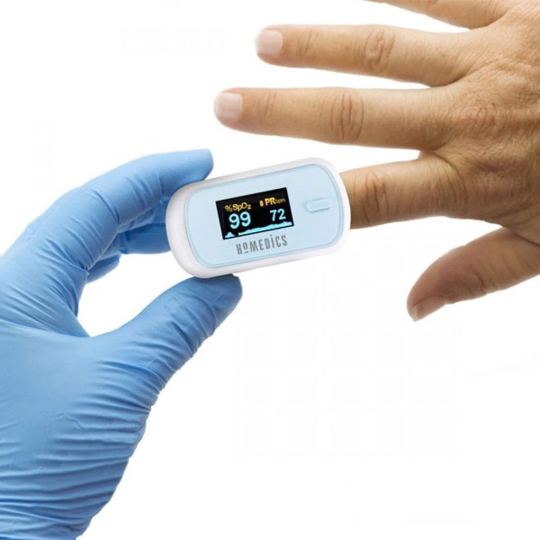 Homedics Oxywatch Fingertip Pulse Oximeter - White | PX-101-EU - Image 3