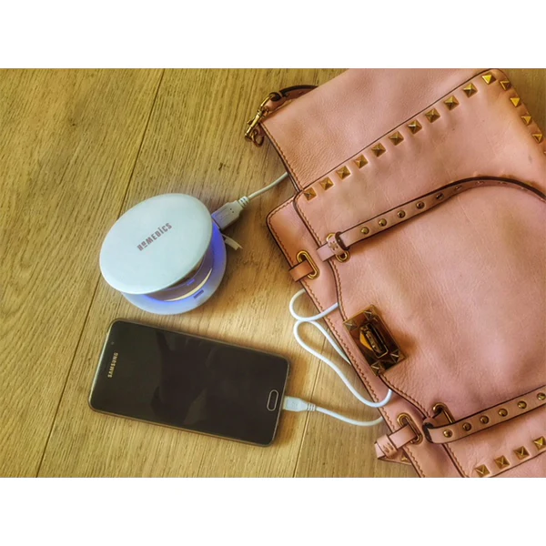 Homedics Pretty & Powerful 3000mAh Power Bank - Pearl | MIR-150CG-EU - Image 6