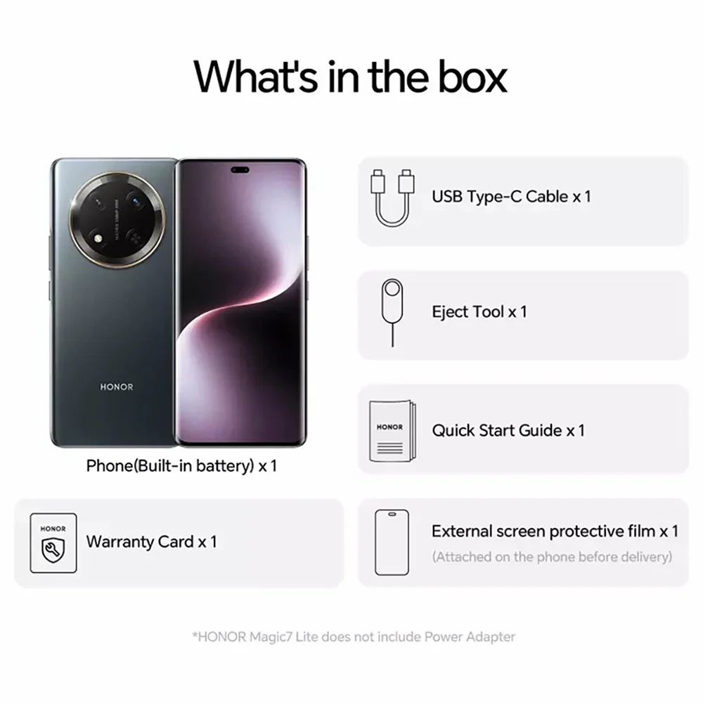 Honor Magic7 Lite 512GB 5G Smartphone - Titanium Black | 5109BQBE - Image 10
