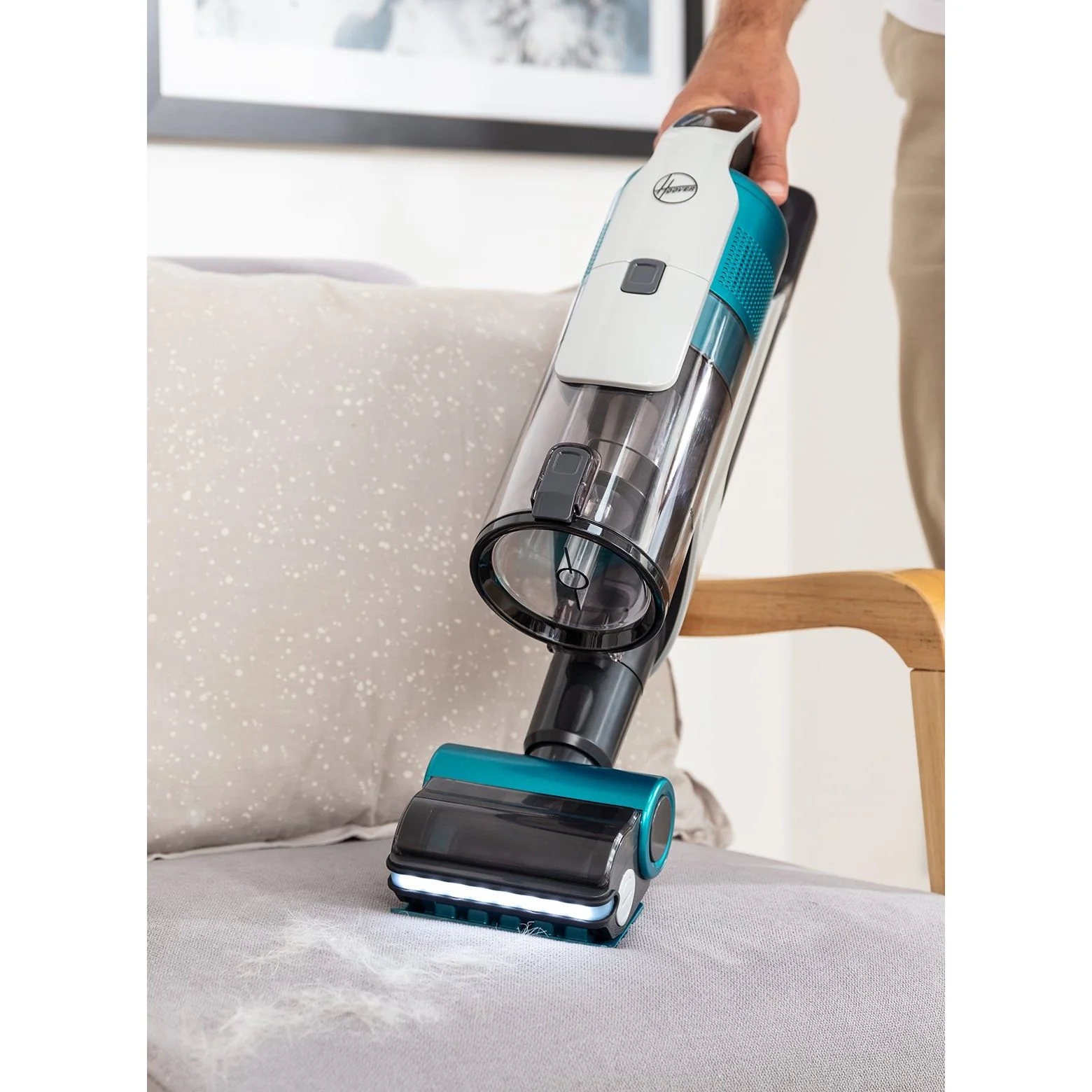 Hoover 0.7L HF9 Anti-Twist Cordless Pet Vacuum Cleaner - Grey & Turquoise | HF910P - Image 7