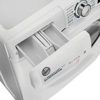 Hoover 8KG/6KG 1400RPM Freestanding Washer Dryer - White | H3DPS4866TAM6-80 - Image 3