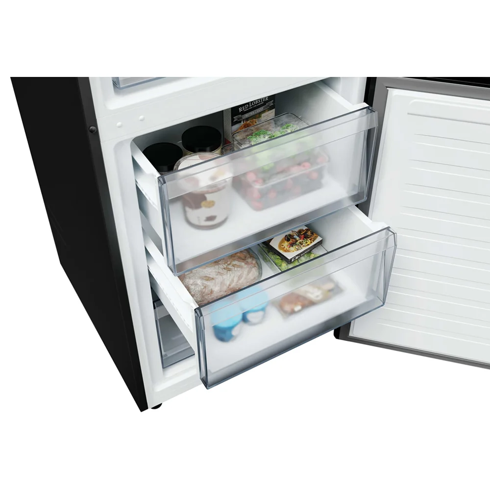 Hoover H-Combi 300 355L Frost Free Freestanding Fridge Freezer - Black | HONCQ2T618EBK - Image 11