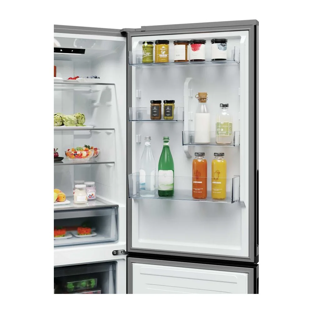 Hoover H-COMBI 300 355L Frost Free Freestanding Fridge Freezer - Inox | HONCQ2T618EXK - Image 11