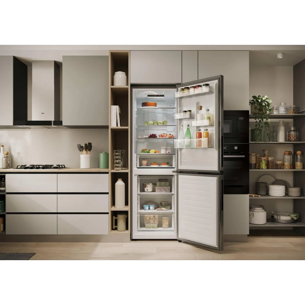 Hoover H-COMBI 300 355L Frost Free Freestanding Fridge Freezer - Inox | HONCQ2T618EXK - Image 14
