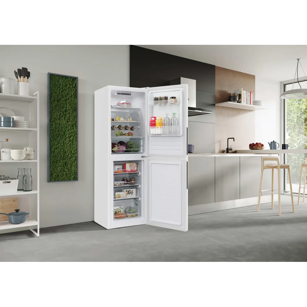 Hoover H-Fridge 300 252L Low Frost Freestanding Fridge Freezer - White | HVCT3L517EWKR-1 - Image 12