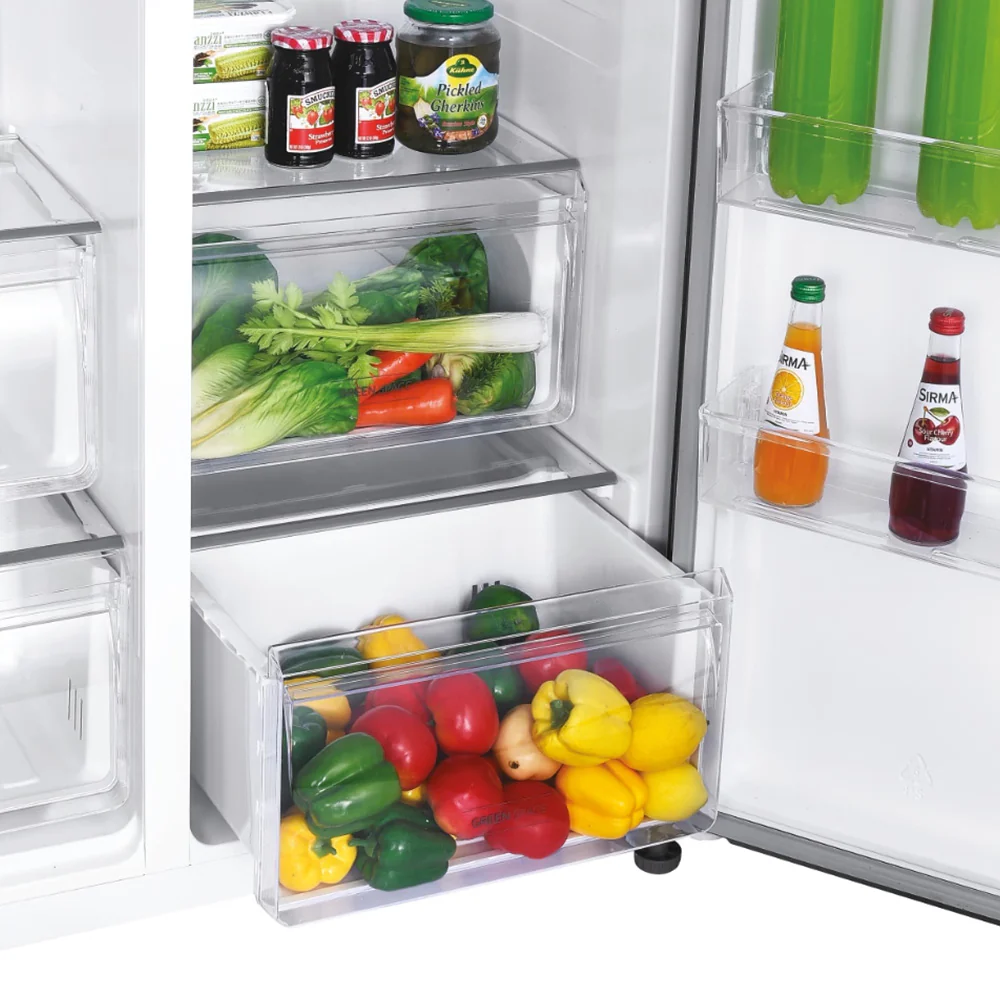 Hoover H-Fridge 500 Maxi 521L Frost Free American Freestanding Fridge Freezer - Inox | HHSBSO-6174XK-1 - Image 9