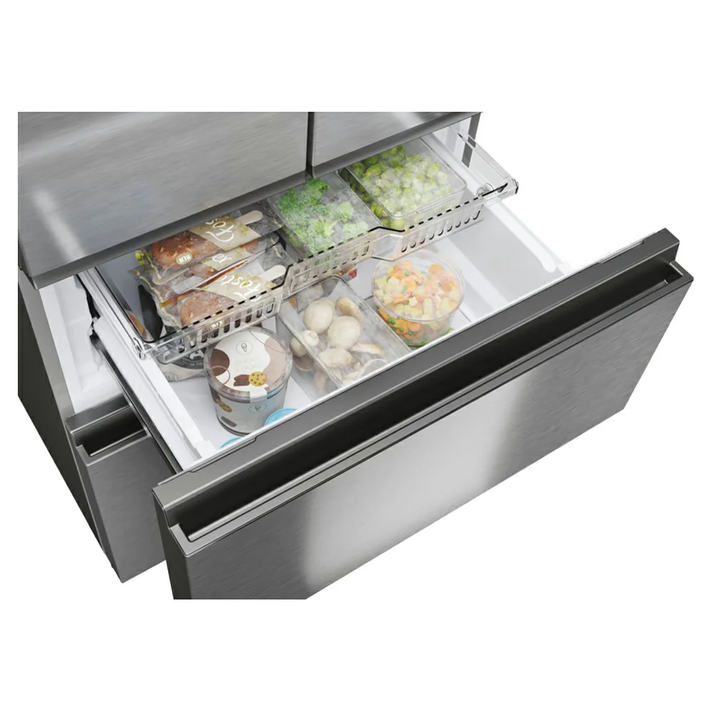 Hoover H-Fridge 700 Maxi 402L Frost Free Freestanding French Door Fridge Freezer - Platinum Inox | HONFQ2T718EXK - Image 10