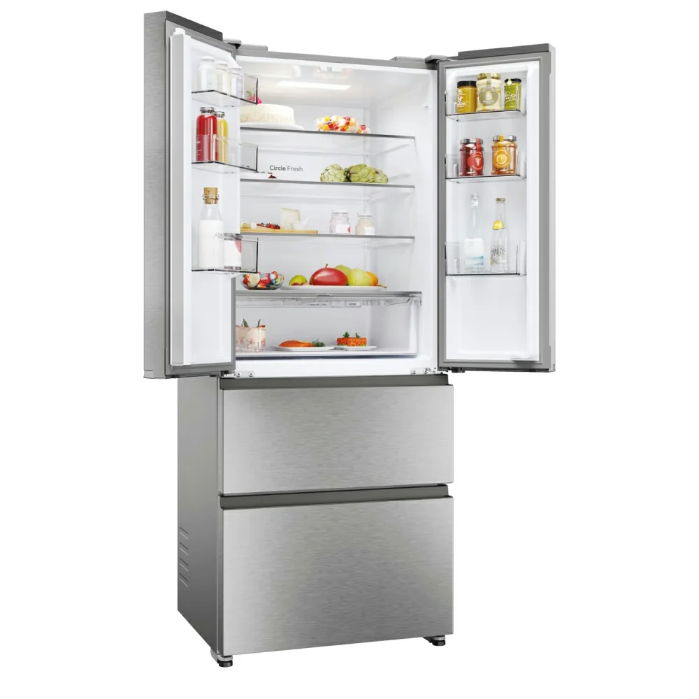 Hoover H-Fridge 700 Maxi 402L Frost Free Freestanding French Door Fridge Freezer - Platinum Inox | HONFQ2T718EXK - Image 11