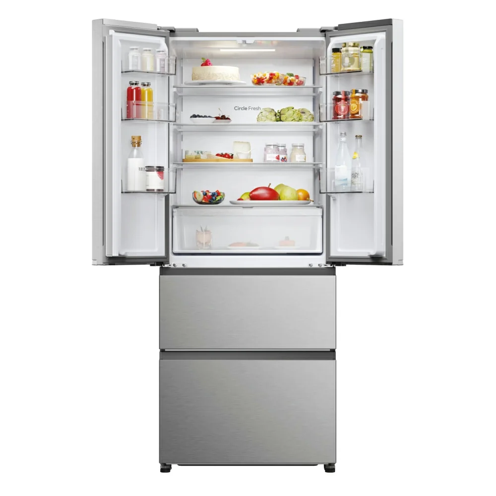 Hoover H-Fridge 700 Maxi 402L Frost Free Freestanding French Door Fridge Freezer - Platinum Inox | HONFQ2T718EXK - Image 13
