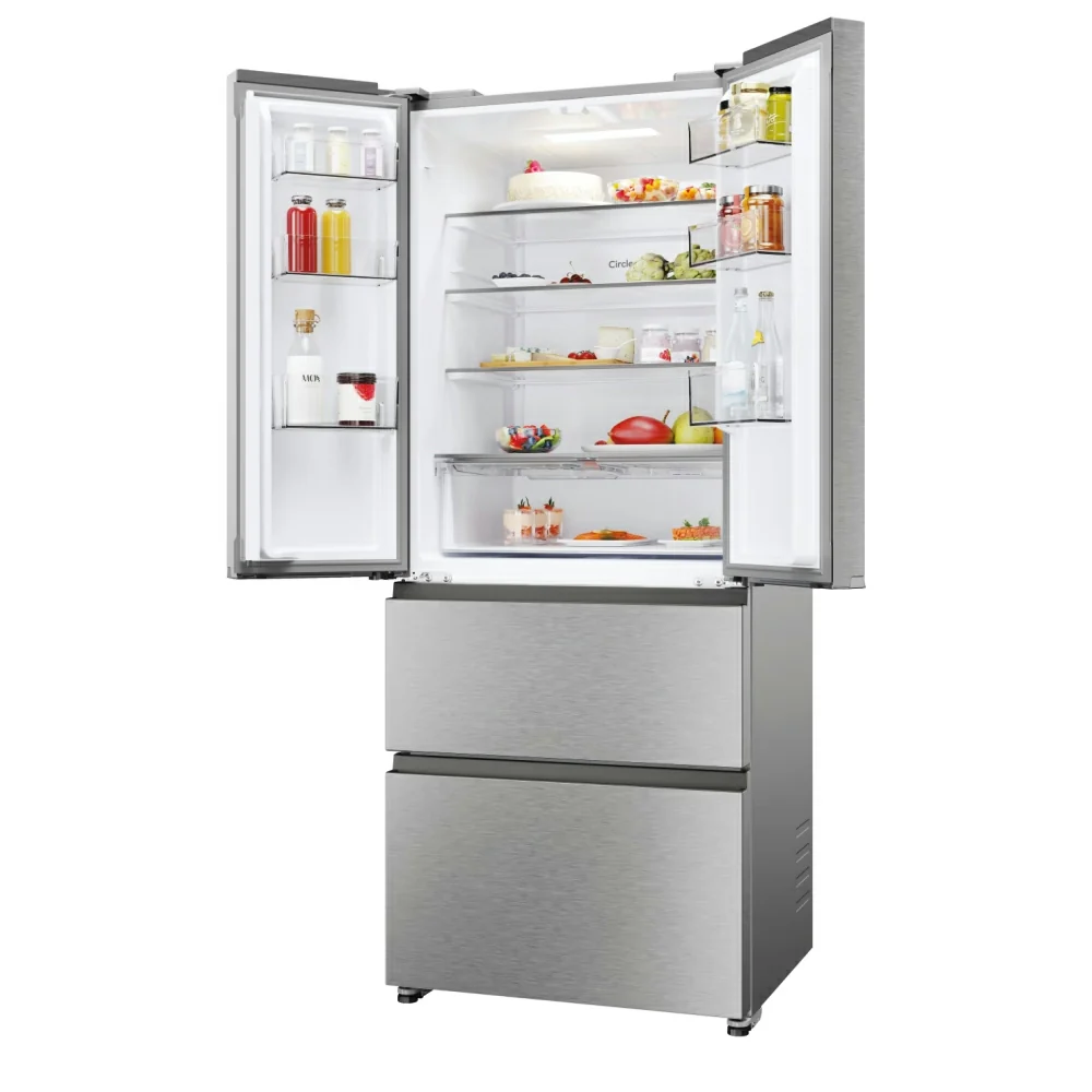 Hoover H-Fridge 700 Maxi 402L Frost Free Freestanding French Door Fridge Freezer - Platinum Inox | HONFQ2T718EXK - Image 14