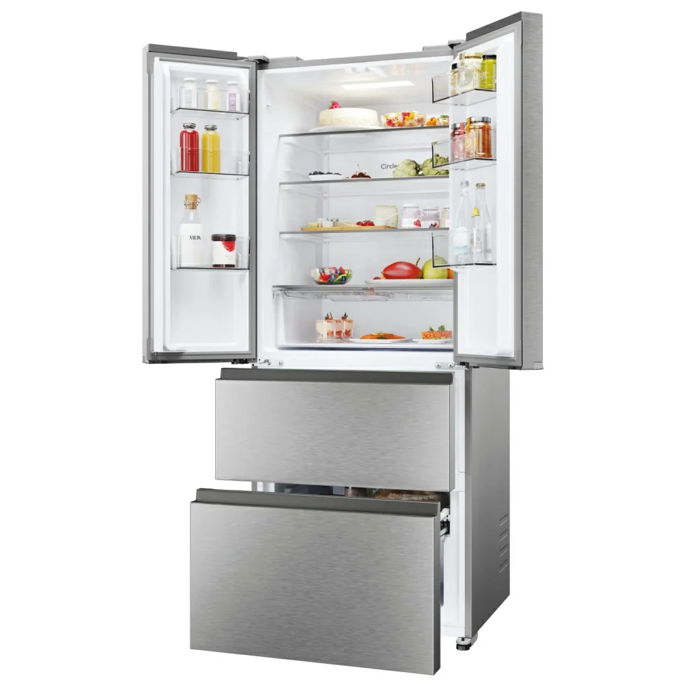 Hoover H-Fridge 700 Maxi 402L Frost Free Freestanding French Door Fridge Freezer - Platinum Inox | HONFQ2T718EXK - Image 15