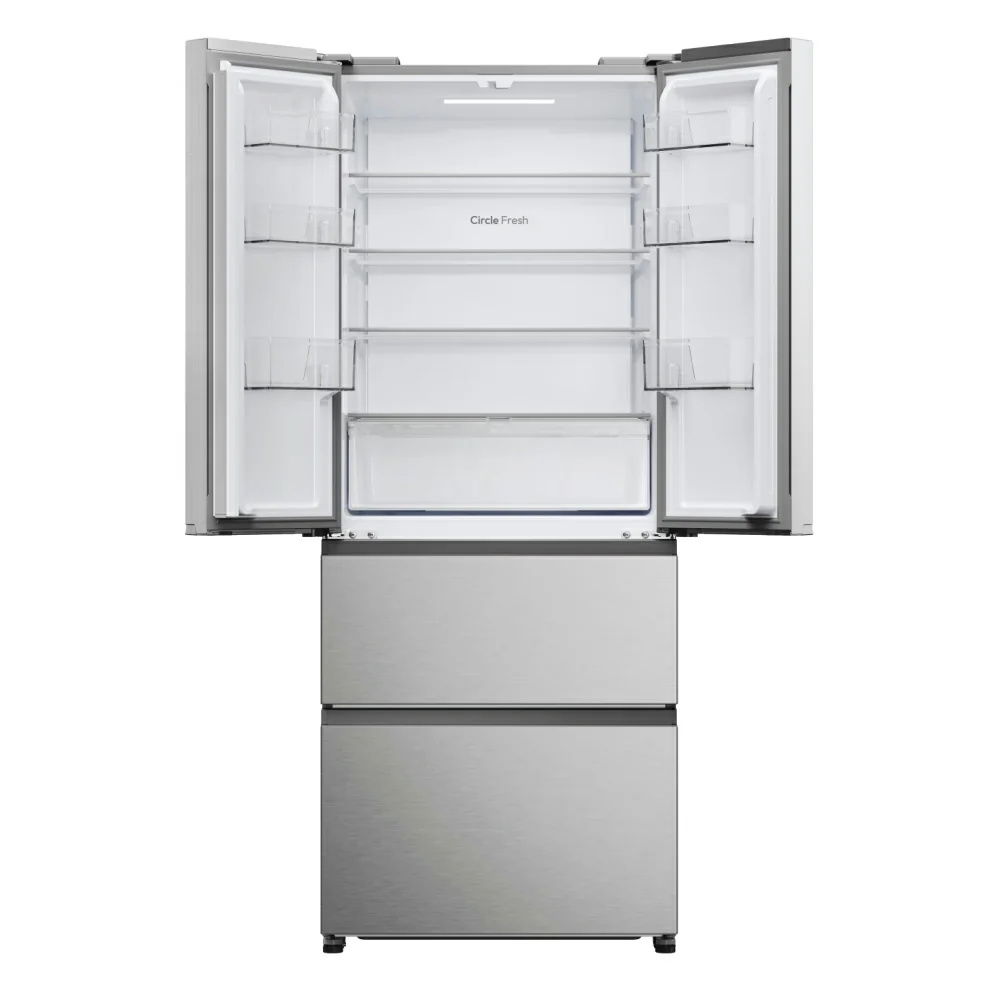 Hoover H-Fridge 700 Maxi 402L Frost Free Freestanding French Door Fridge Freezer - Platinum Inox | HONFQ2T718EXK - Image 2