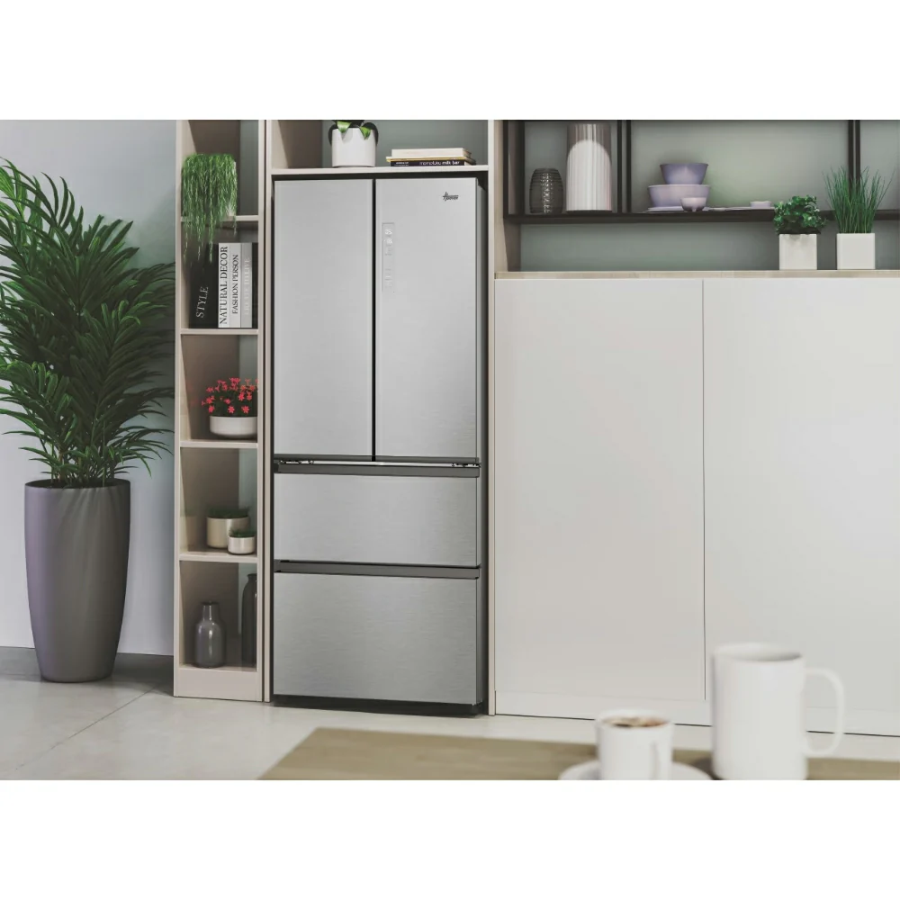 Hoover H-Fridge 700 Maxi 402L Frost Free Freestanding French Door Fridge Freezer - Platinum Inox | HONFQ2T718EXK - Image 20