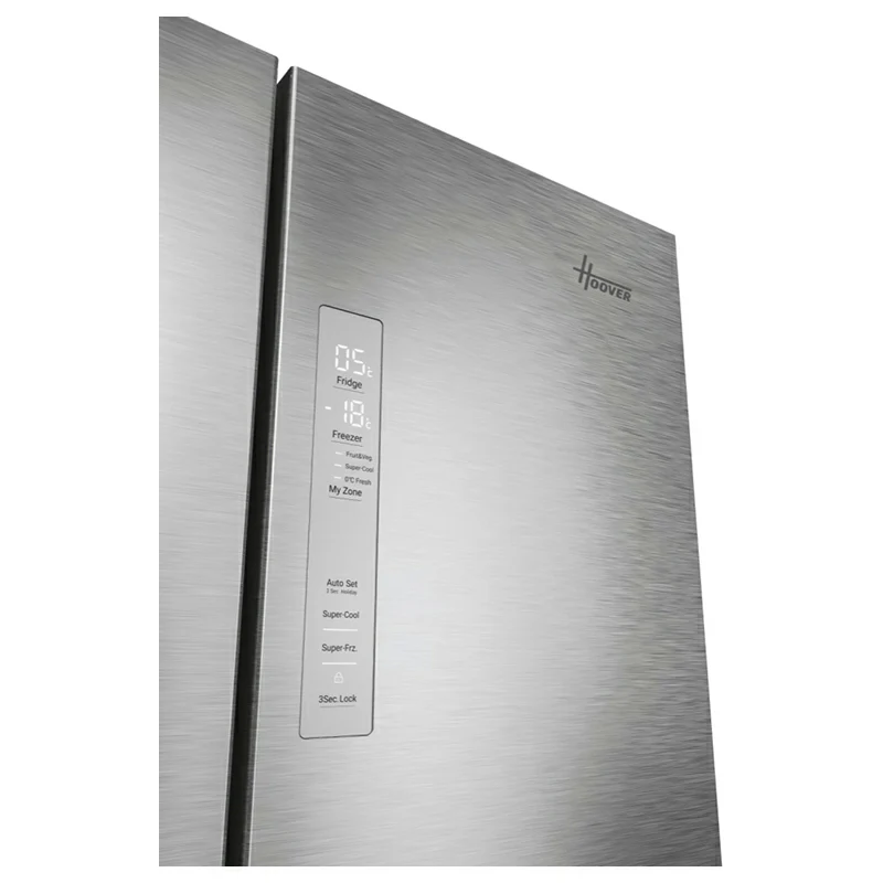 Hoover H-Fridge 700 Maxi 402L Frost Free Freestanding French Door Fridge Freezer - Platinum Inox | HONFQ2T718EXK - Image 7