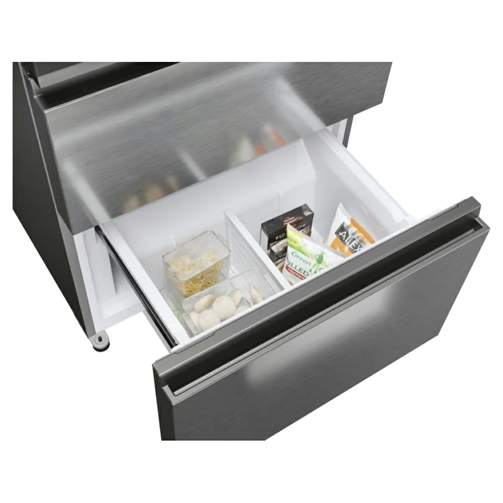 Hoover H-Fridge 700 Maxi 402L Frost Free Freestanding French Door Fridge Freezer - Platinum Inox | HONFQ2T718EXK - Image 9