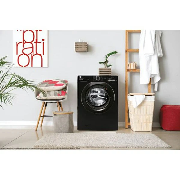 Hoover H-WASH 300 Lite 9KG 1400RPM Freestanding Washing Machine - Black | H3W492DABB4/1-80 - Image 3