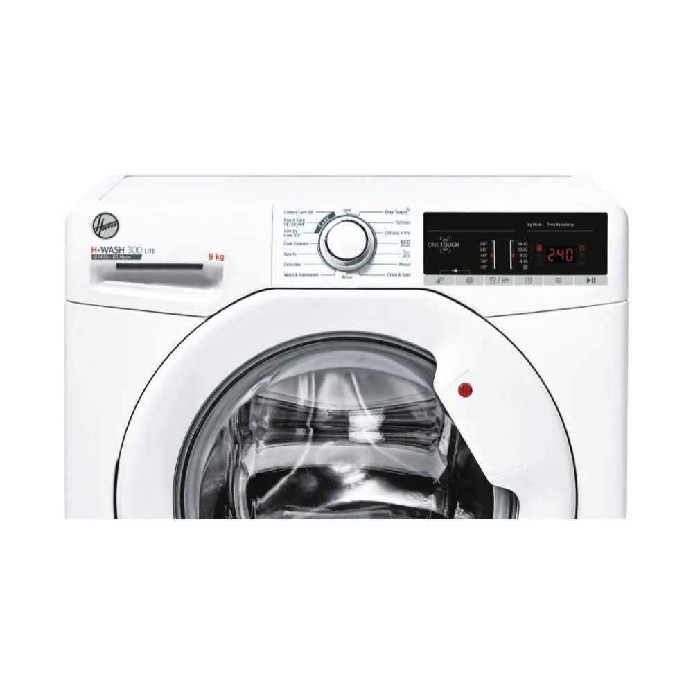 Hoover H-Wash 300 Lite 9KG 1400RPM Freestanding Washing Machine - White | H3W 49TA4/1-80 - Image 3