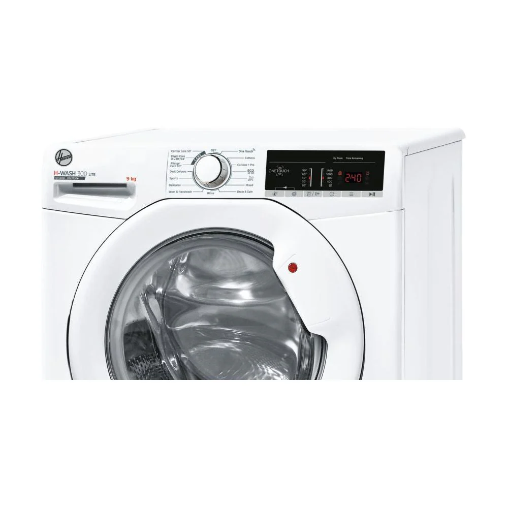 Hoover H-Wash 300 Lite 9KG 1400RPM Freestanding Washing Machine - White | H3W 49TA4/1-80 - Image 4