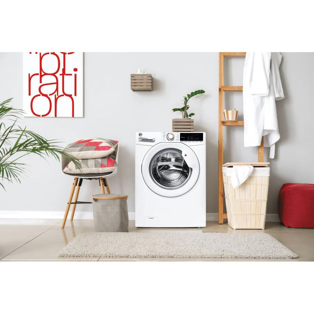 Hoover H-Wash 300 Lite 9KG 1400RPM Freestanding Washing Machine - White | H3W 49TA4/1-80 - Image 6