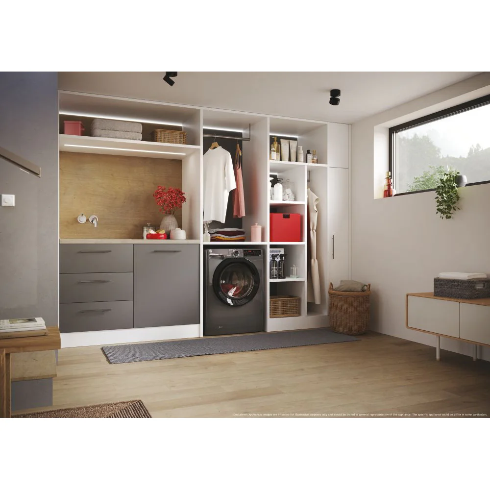 Hoover H-Wash 350 10KG 1400RPM Freestanding Washing Machine - Anthracite | H3WPS4106TAMBR80 - Image 11