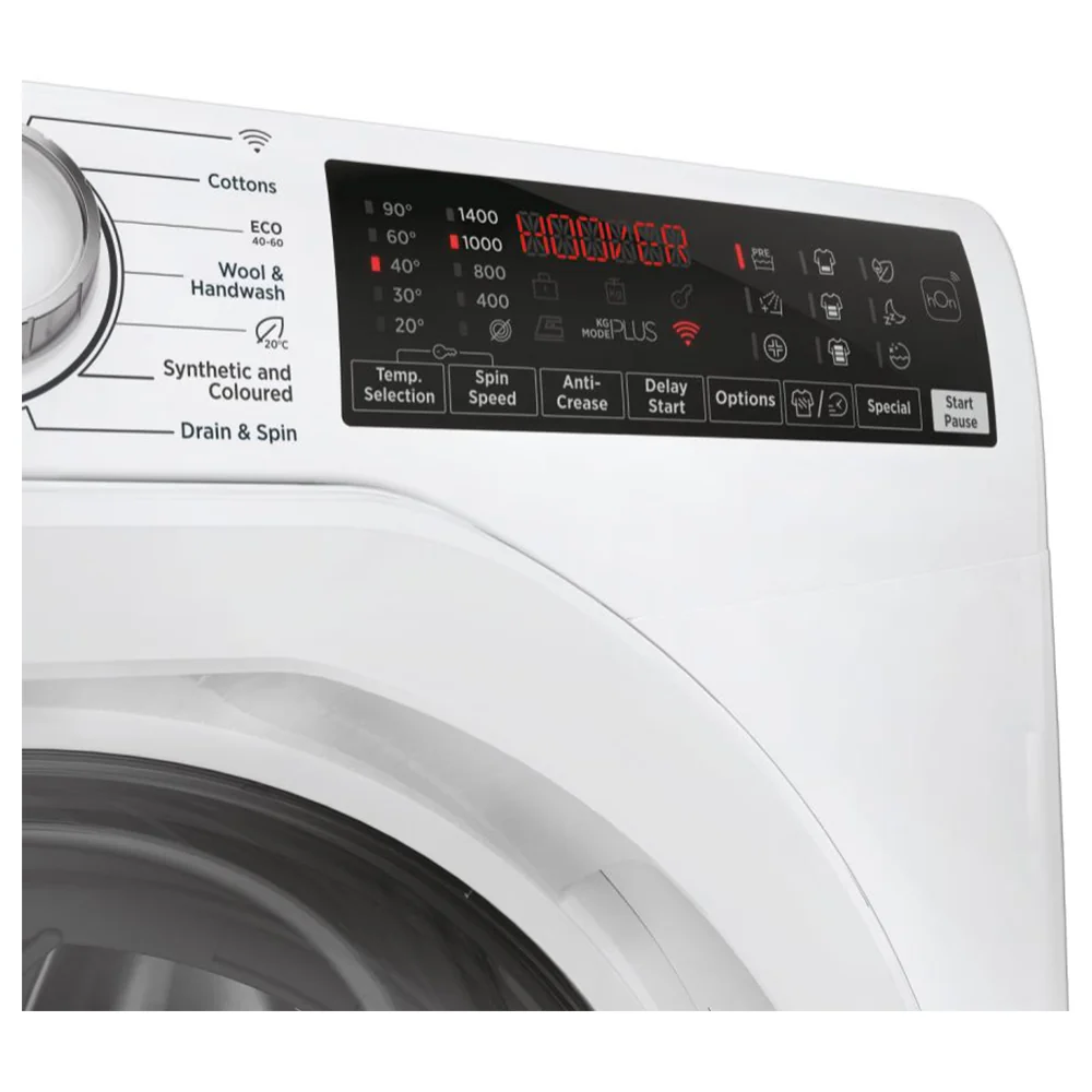 Hoover H-WASH 350 8KG 1400RPM Freestanding Washing Machine - White | H3WPS486TAM6-80 - Image 4