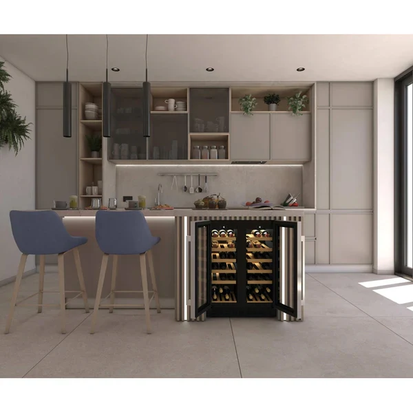 Hoover H-Wine 700 38 Bottles Freestanding Wine Cooler - Black | HWCB60DUK/N - Image 7