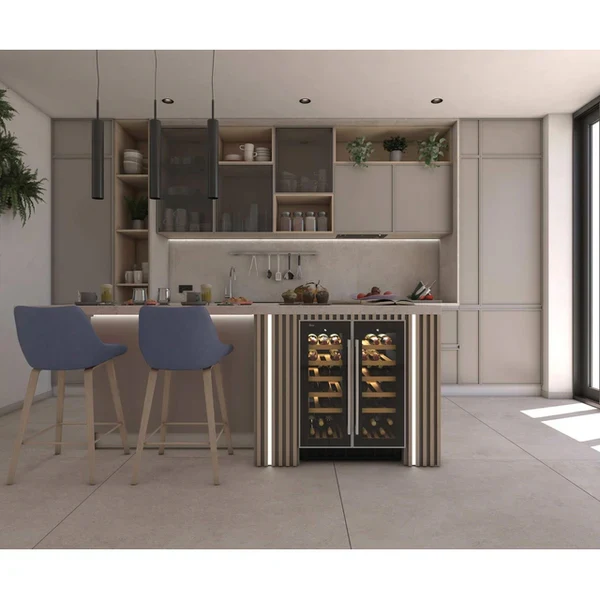 Hoover H-Wine 700 38 Bottles Freestanding Wine Cooler - Black | HWCB60DUK/N - Image 8