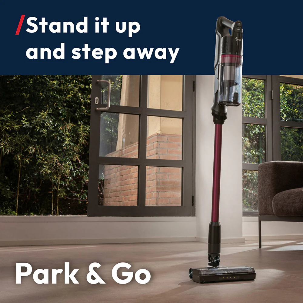 Hoover HF1+ Home Cordless Vacuum Cleaner with Anti Hair Wrap - Black Magenta | HF1P10H - Image 4