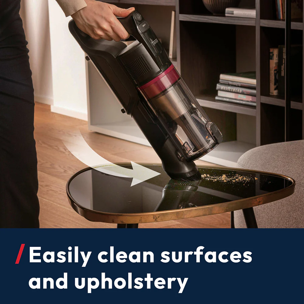 Hoover HF1+ Home Cordless Vacuum Cleaner with Anti Hair Wrap - Black Magenta | HF1P10H - Image 8