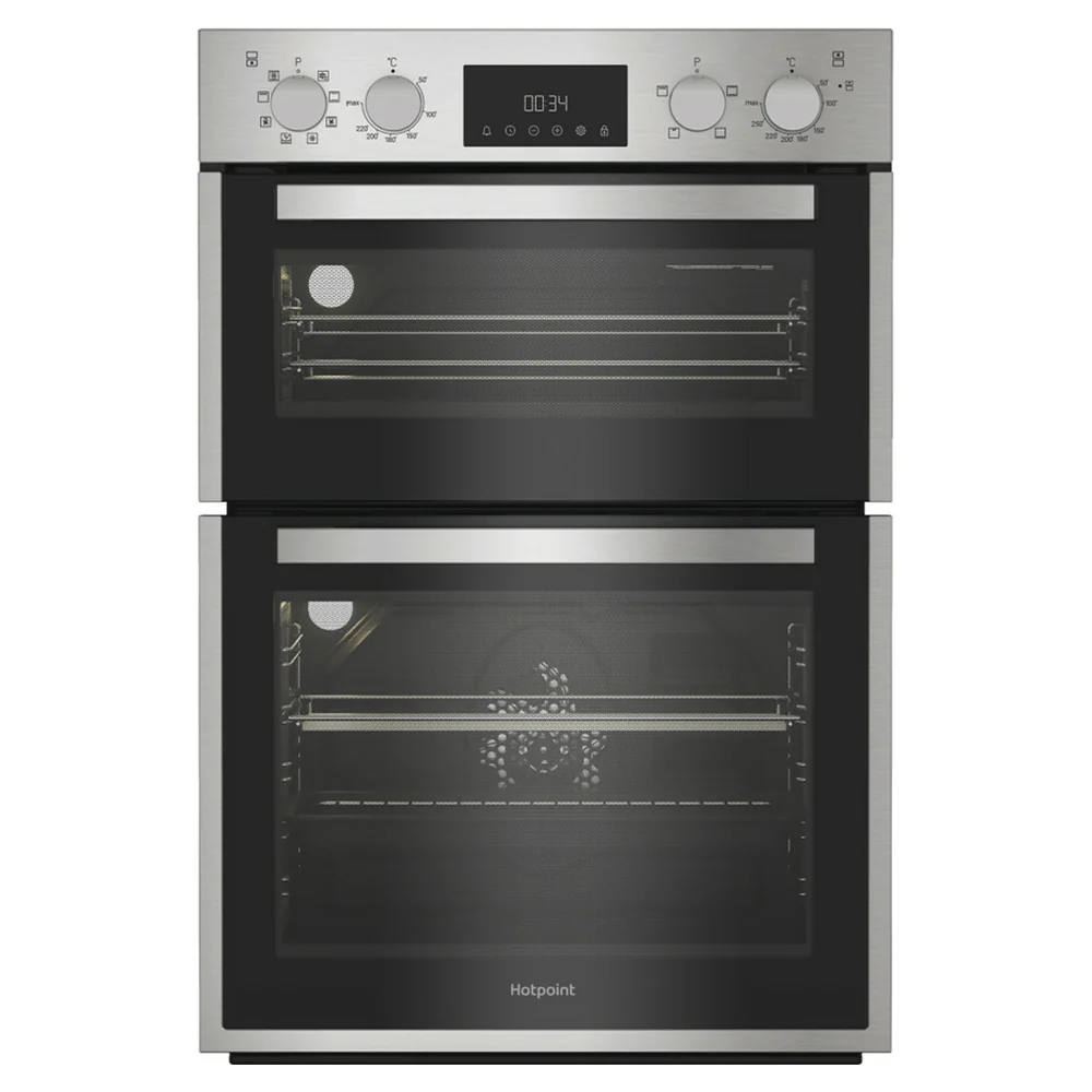 Hotpoint 109L Built-In Electric Double Oven - Inox | DIH82DIX