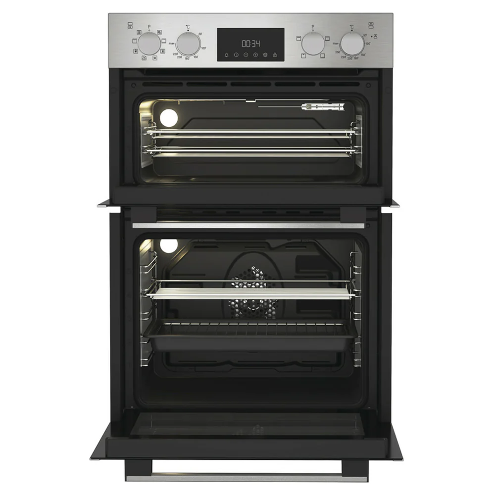 Hotpoint 109L Built-In Electric Double Oven - Inox | DIH82DIX - Image 2