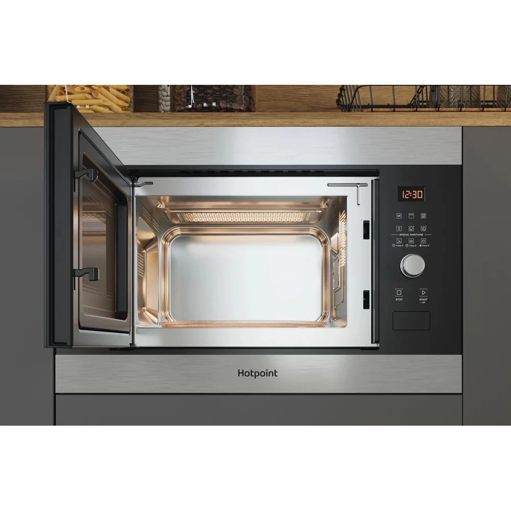 Hotpoint 25L Built-In Microwave Oven - Inox | MF25GIXH - Image 6