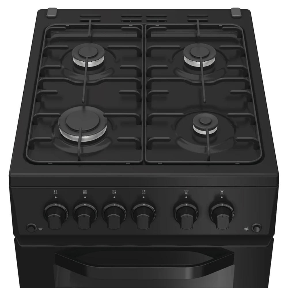 Hotpoint 50CM Freestanding Gas Cooker - Black | HTG5GCB - Image 4