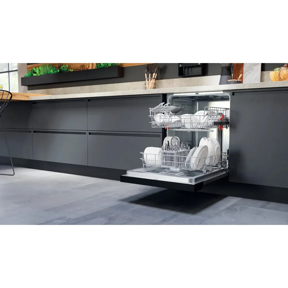 Hotpoint 60CM Built-In Standard Dishwasher - Black | H3BL626BUK - Image 7