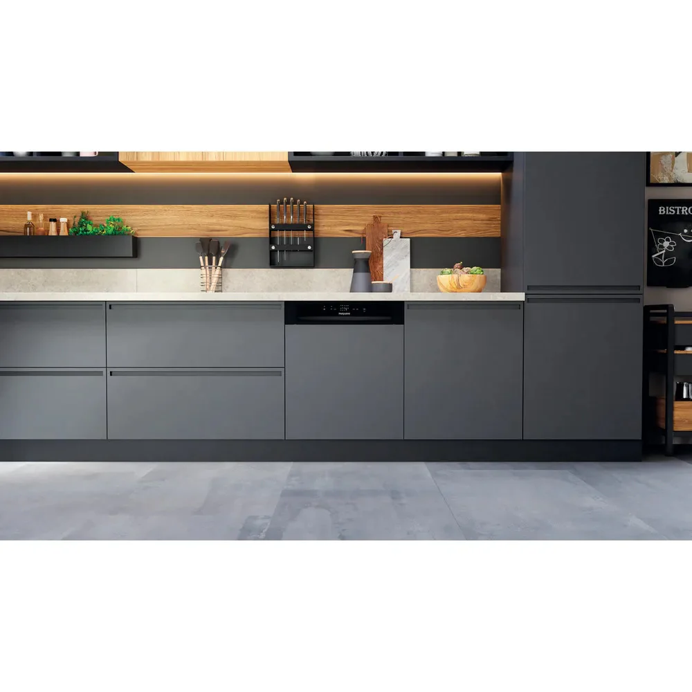 Hotpoint 60CM Built-In Standard Dishwasher - Black | H3BL626BUK - Image 8